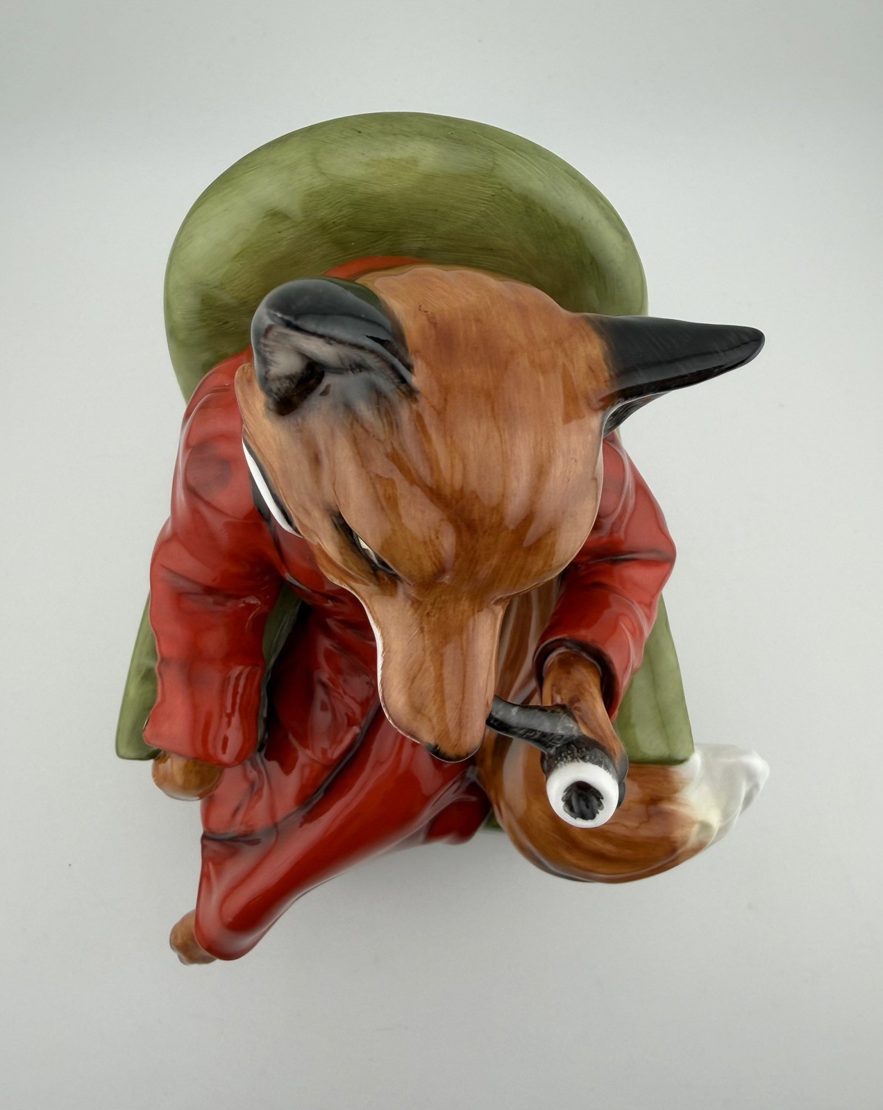 Royal Stratford Mrs Fox w/ Pipe Figure 7.5” Limited Edition Hand Painted England