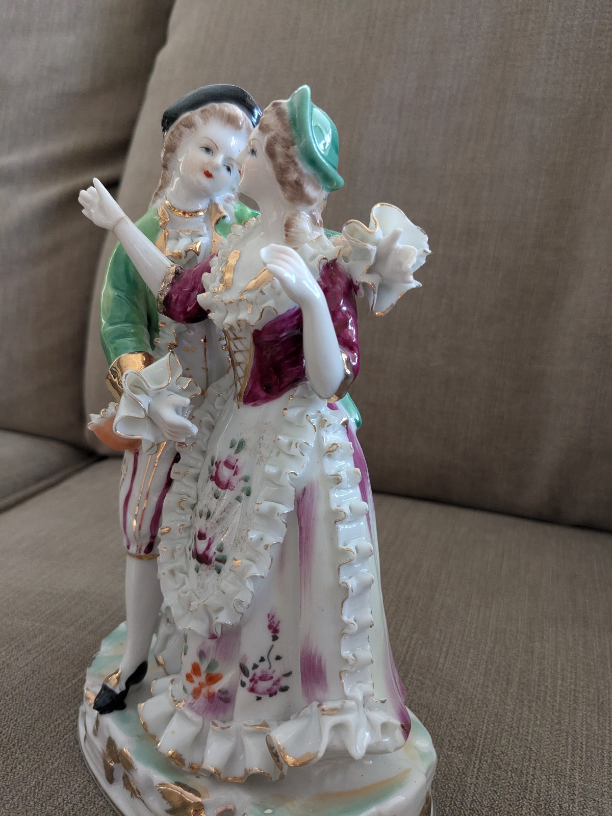 Porcelain Dancing Figurines Vintage