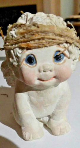 DREAMSICLE Cherub Figurine 2001 Willitt’s Designs #12093 Sold by Hallmark 2″FV70