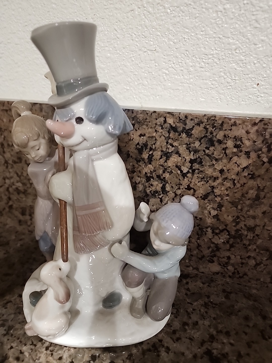 Lladro “Girl With Snowman” #8168 Figurine – 8.5 Inches Tall