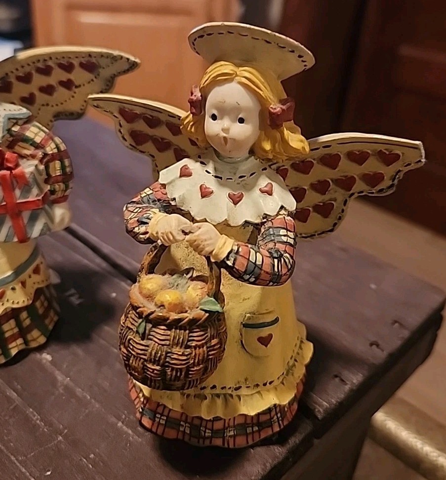 Set of Three 1997 Patchwork Angels By Susan Winget First Edition #2 FP