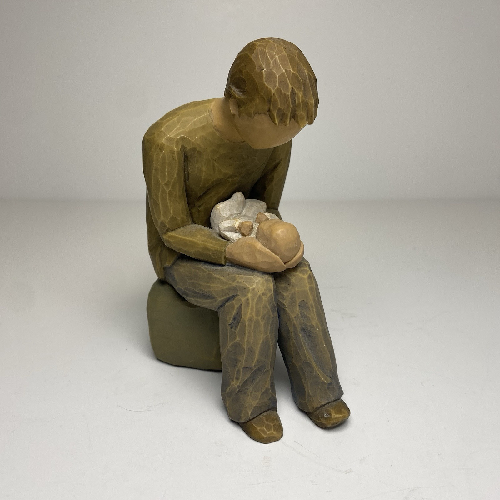 Willow Tree New Dad Sculpted Figure Father and Baby Resin Vintage