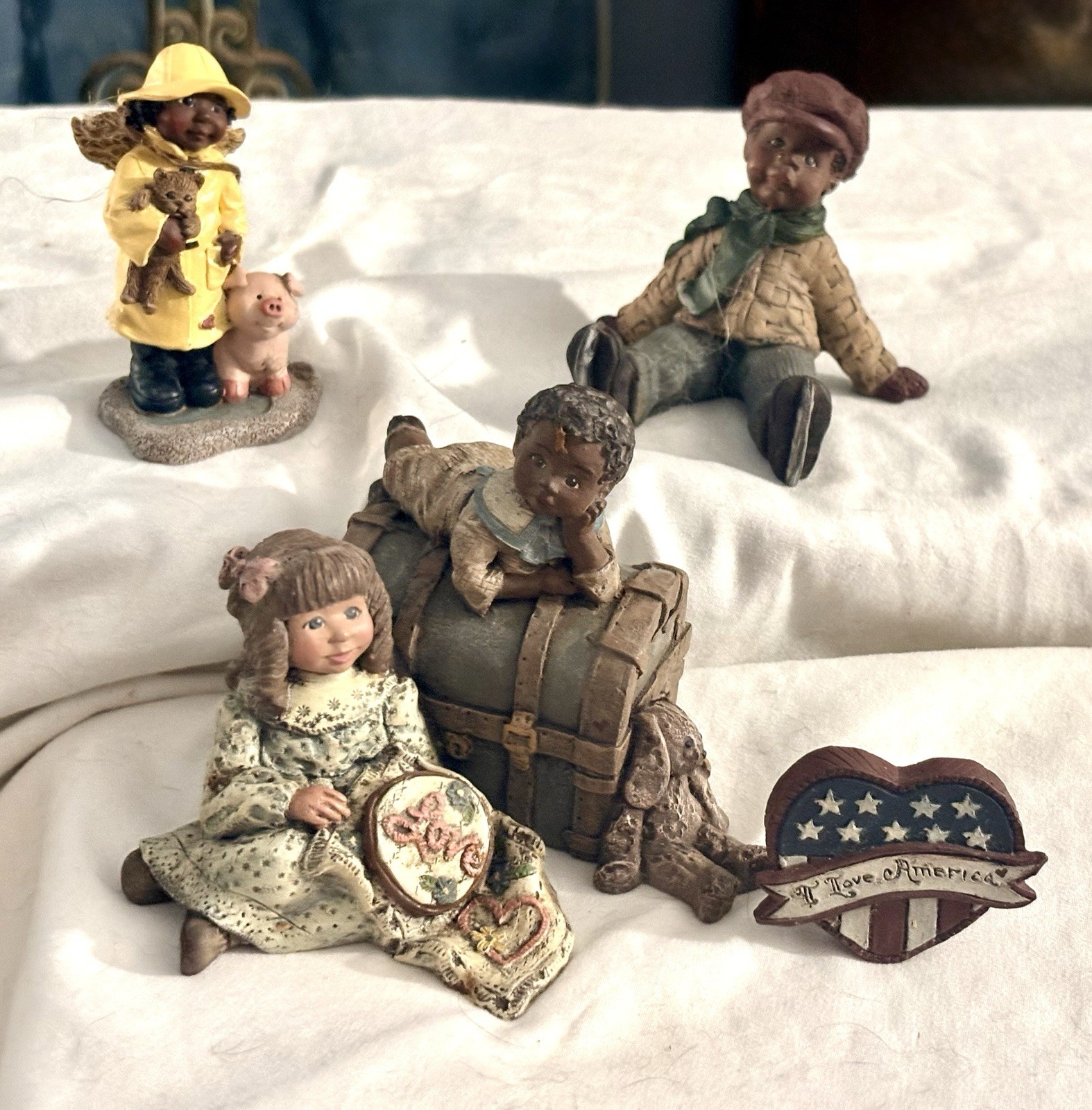 Sarah’s Attic Lot Of (3) Vintage Figurines Limited Editions 1990-1992