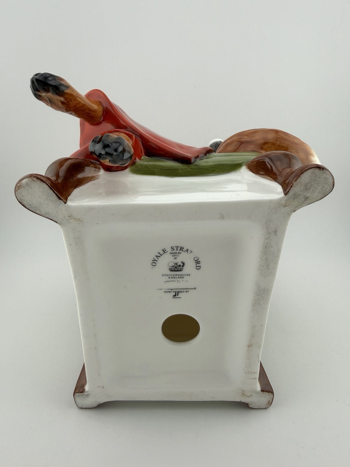 Royal Stratford Mrs Fox w/ Pipe Figure 7.5” Limited Edition Hand Painted England