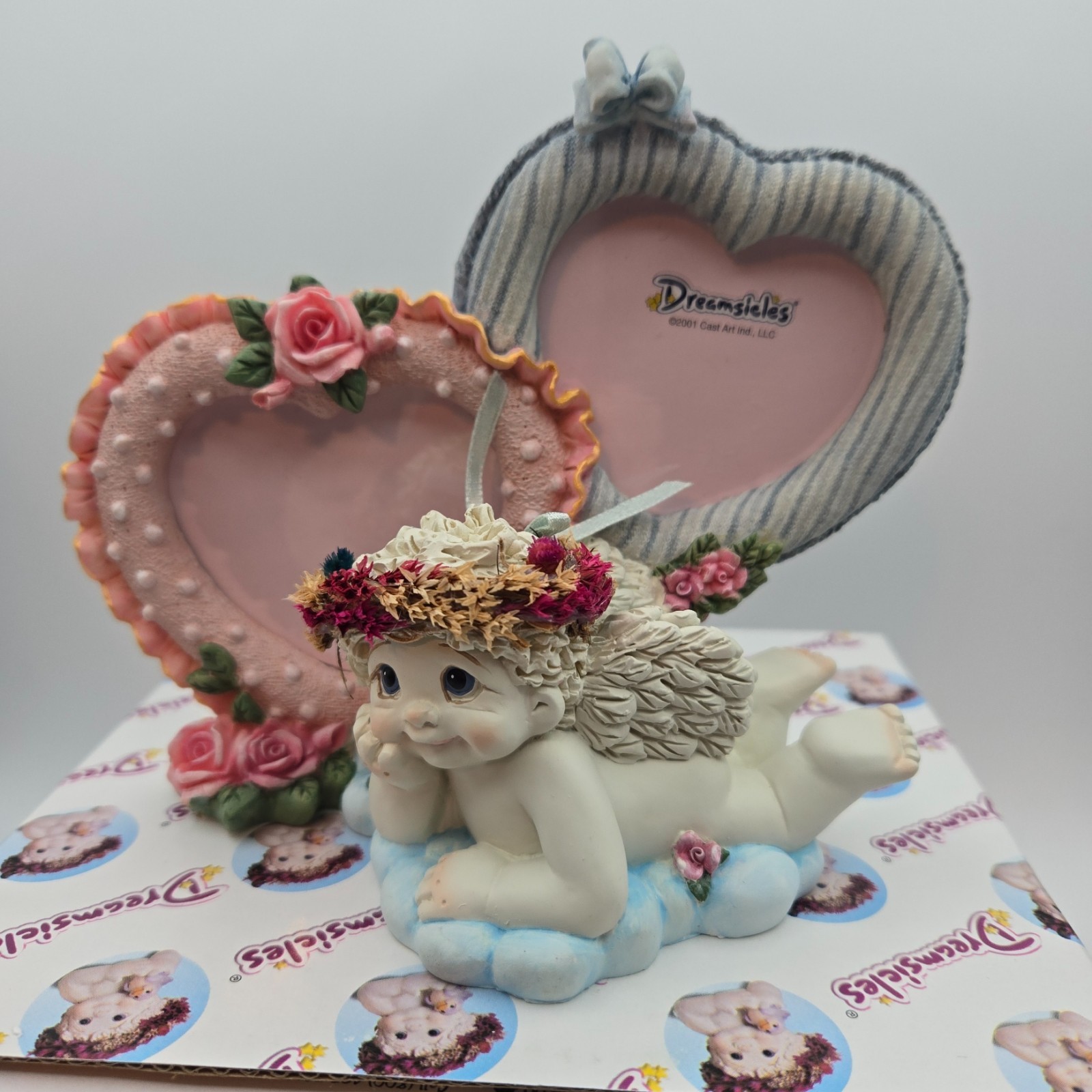 Dreamsicles Visions Of Love Angel Cherub Figurine w/ Box Signed Kristin 2001 new
