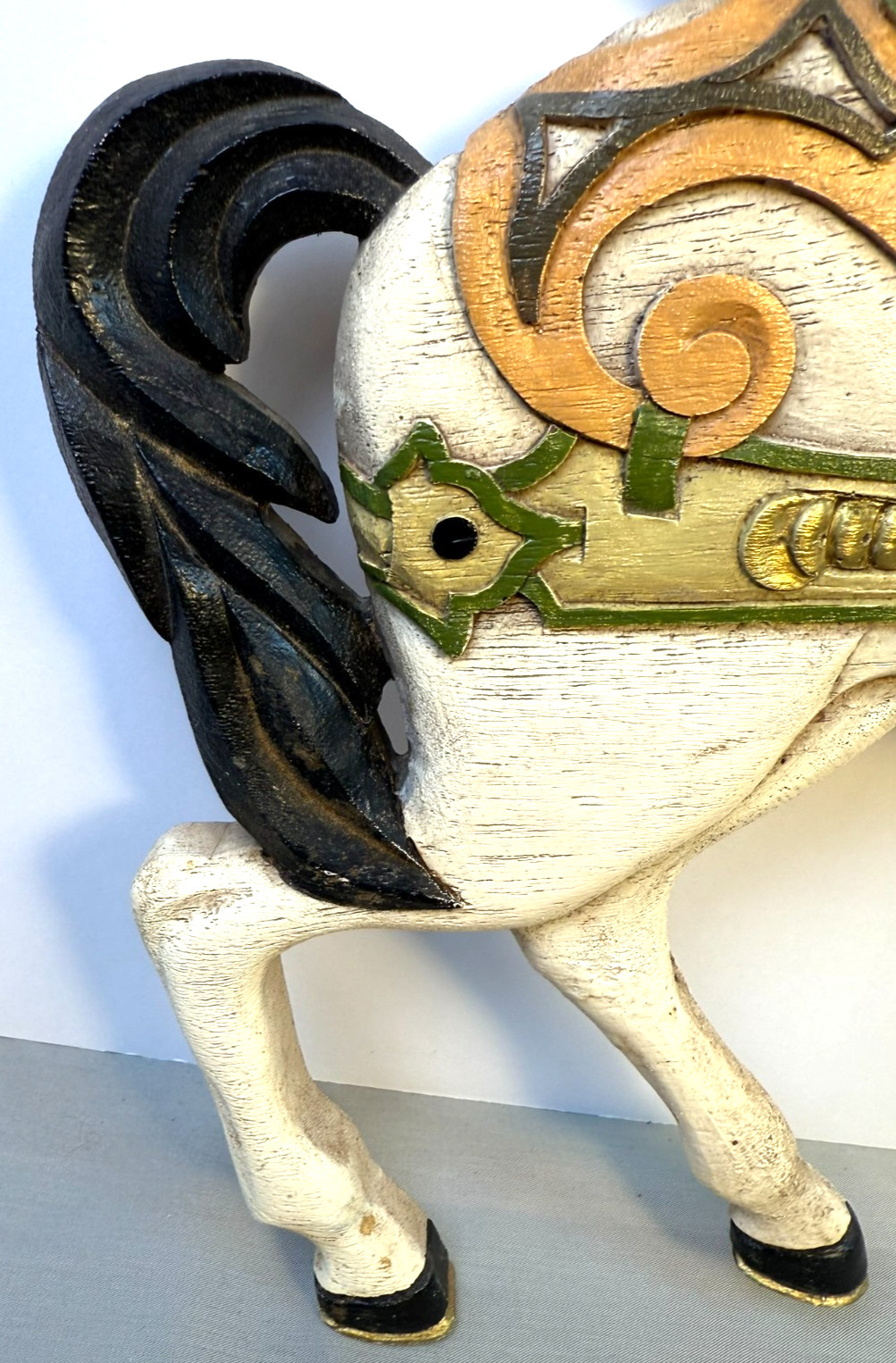 Willitts Designs Wooden Carousel Horse 14 Inch Hand Painted Vintage