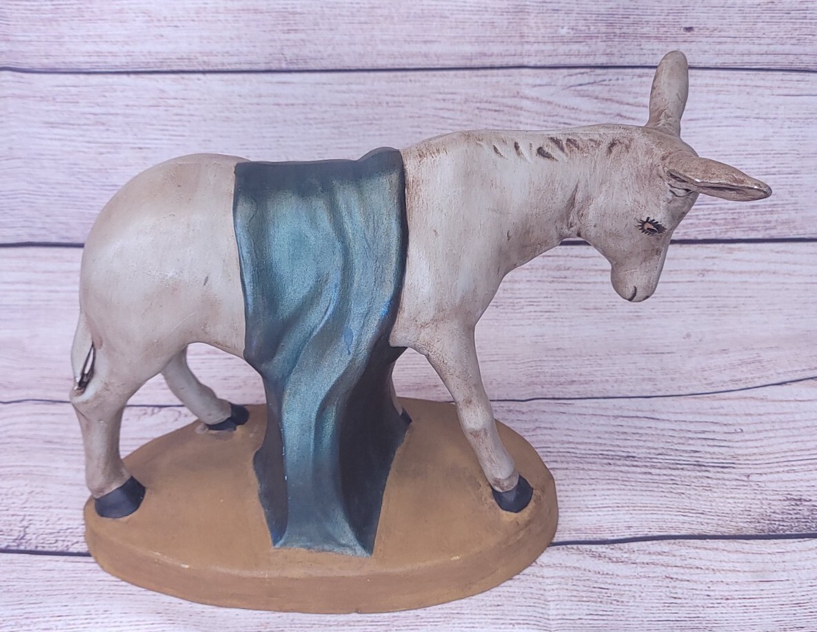 PEMBERTON NEAL CERAMIC NATIVITY SCENE DONKEY FIGURINE 1961