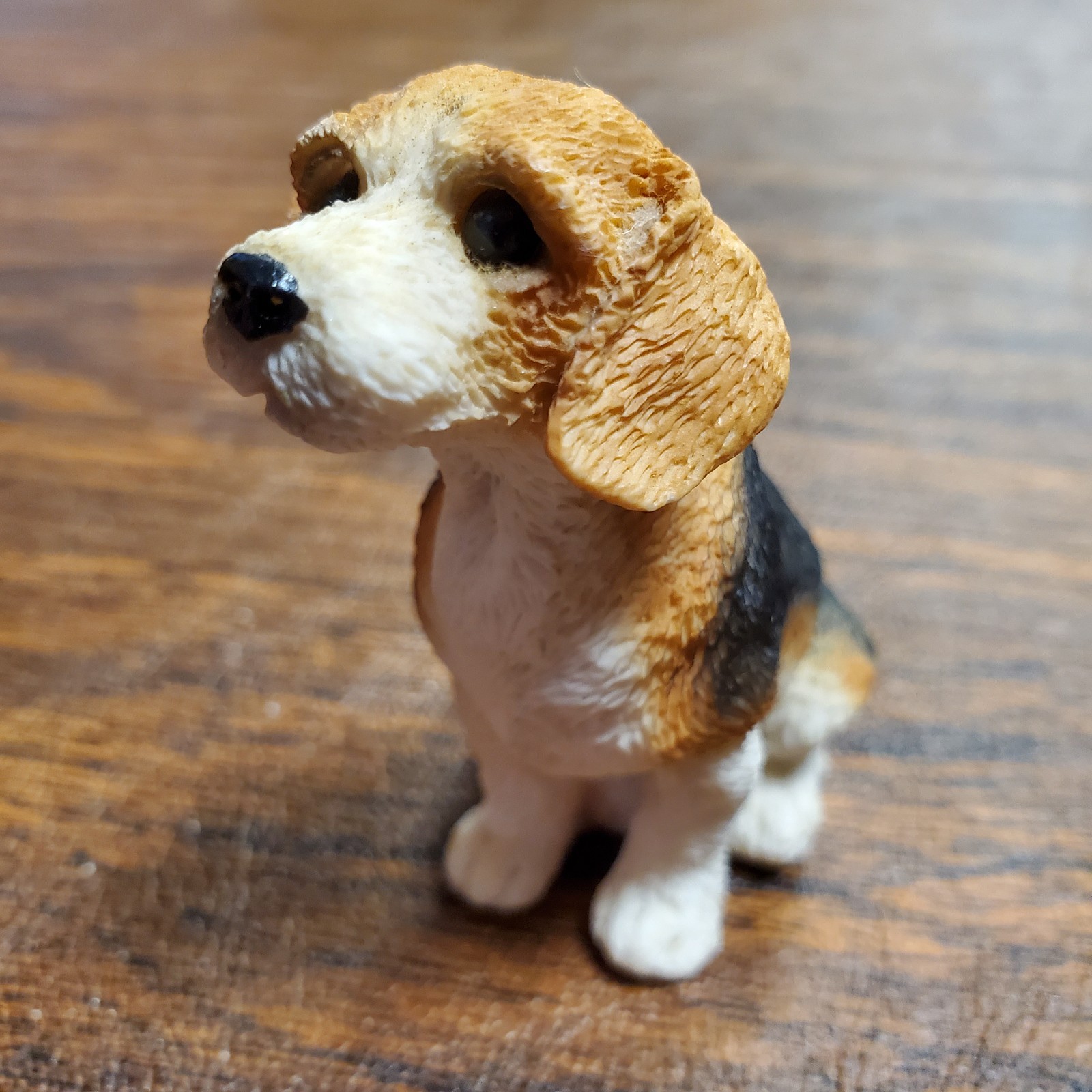 Vintage 1990s 3.75” Realistic Beagle Puppy Dog Figurine Cute Animal Companion