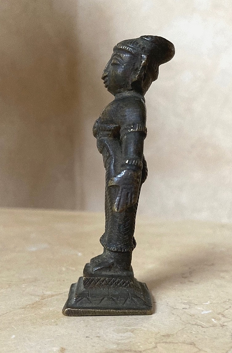 ORIGINAL! ANCIENT INDIAN HINDU DEITY PARVATI BRONZE FIGURINE