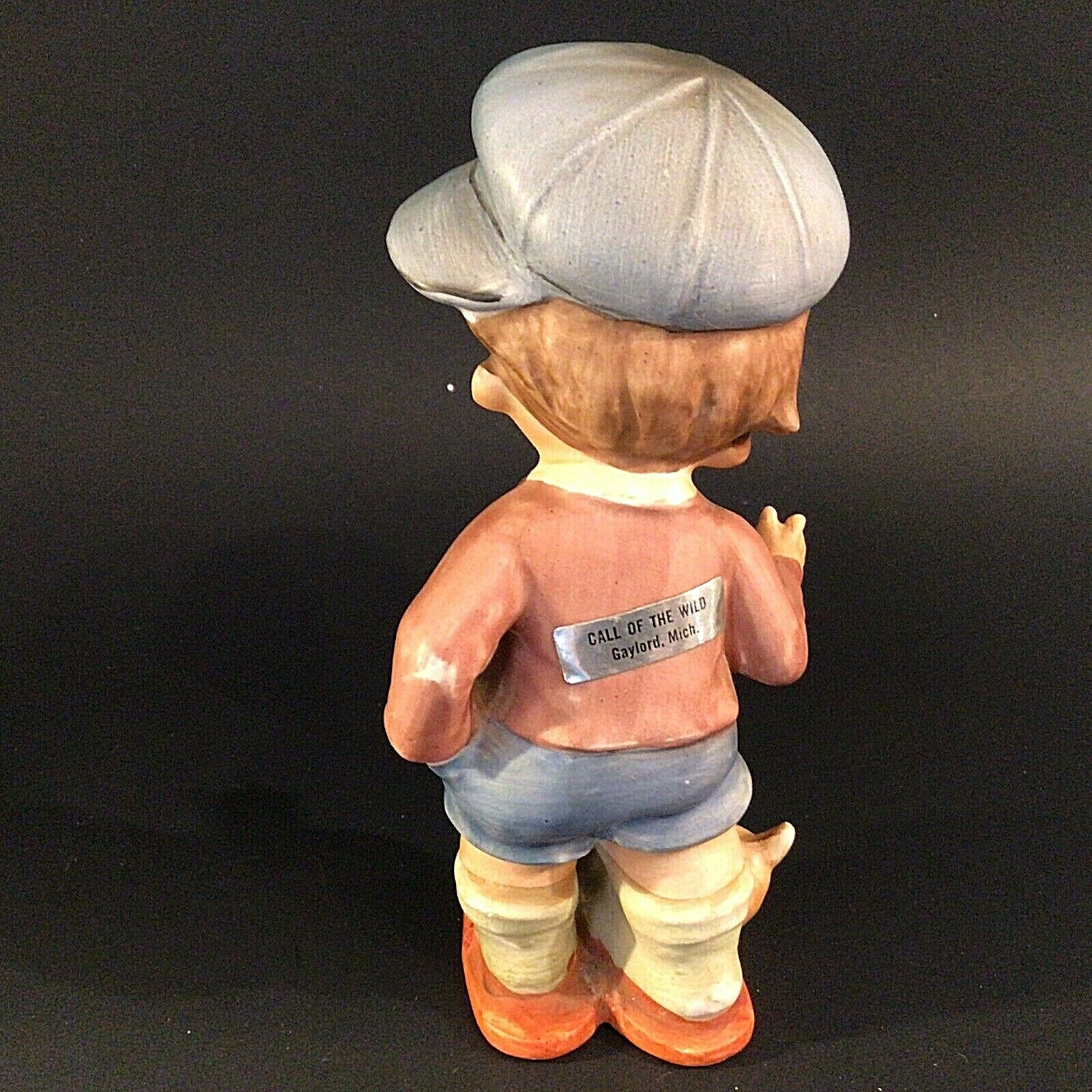 VINTAGE 1950 A MARK EXCLUSIVE FIGURINE DOG & BOY 7 1/4″ CALL OF THE WILD