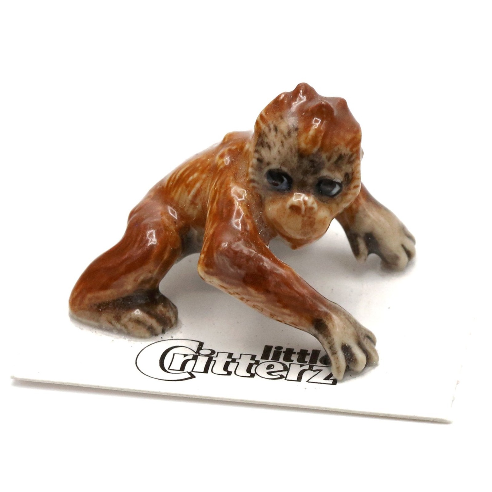 Little Critterz Orangutan Baby “Liberty” Animal – Miniature Porcelain Figurine