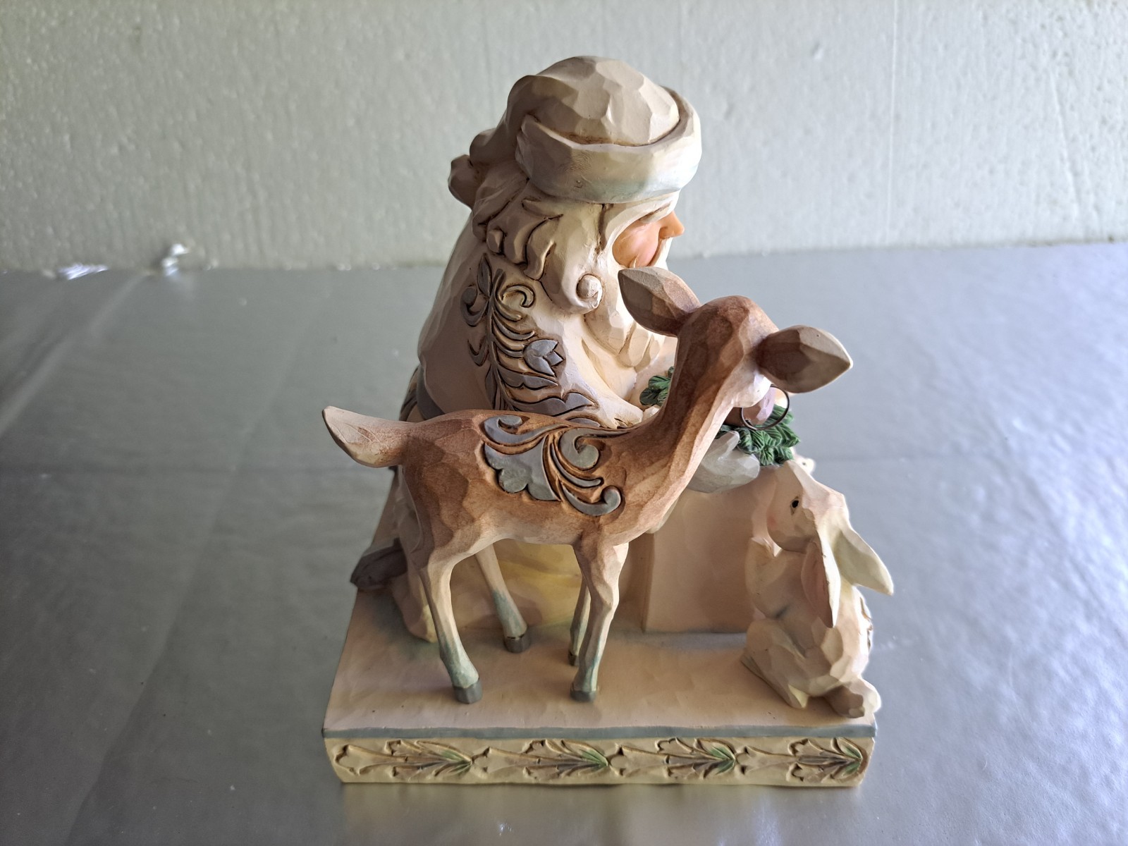 Jim Shore Christmas Miracle in The Moonlight Santa Animals Baby Jesus