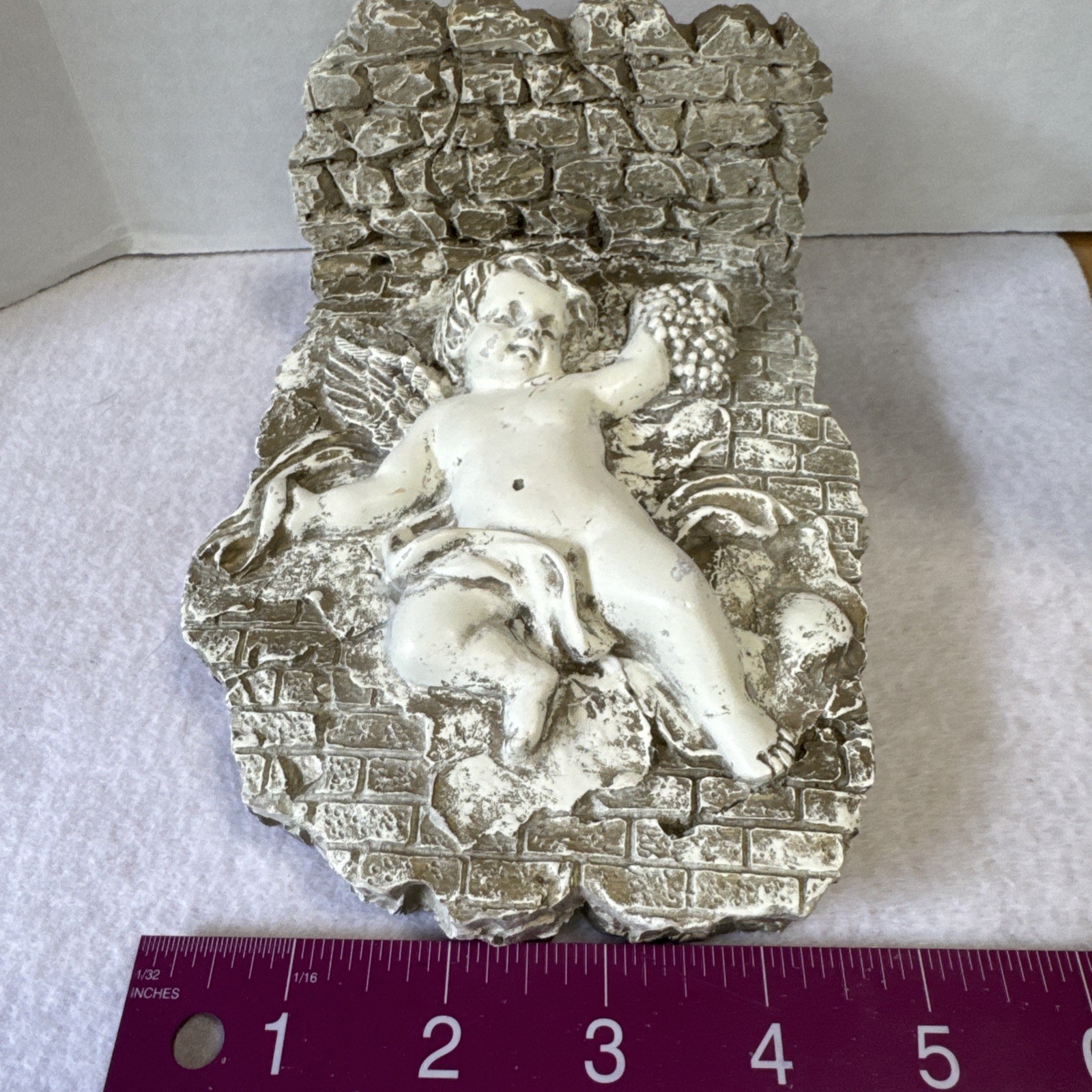 VTG Wang’s Int’l Resin Cherub Wall Shelf Decor Vintage 7 x 5.5 Inch