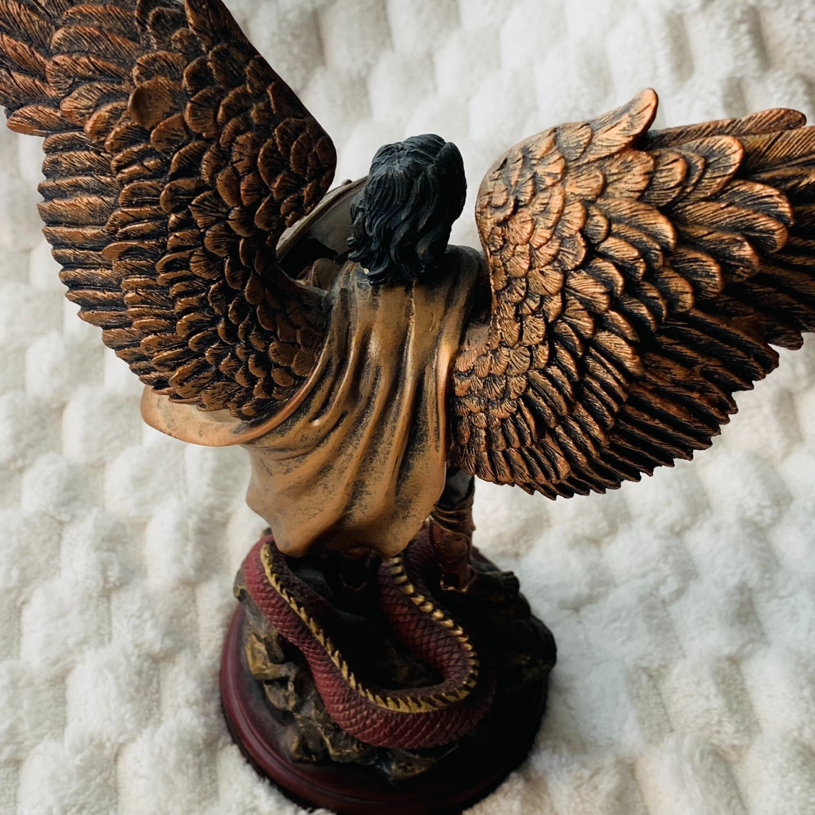 Bradford Exchange St Michael Triumphant Warrior Archangel Bronze Figure