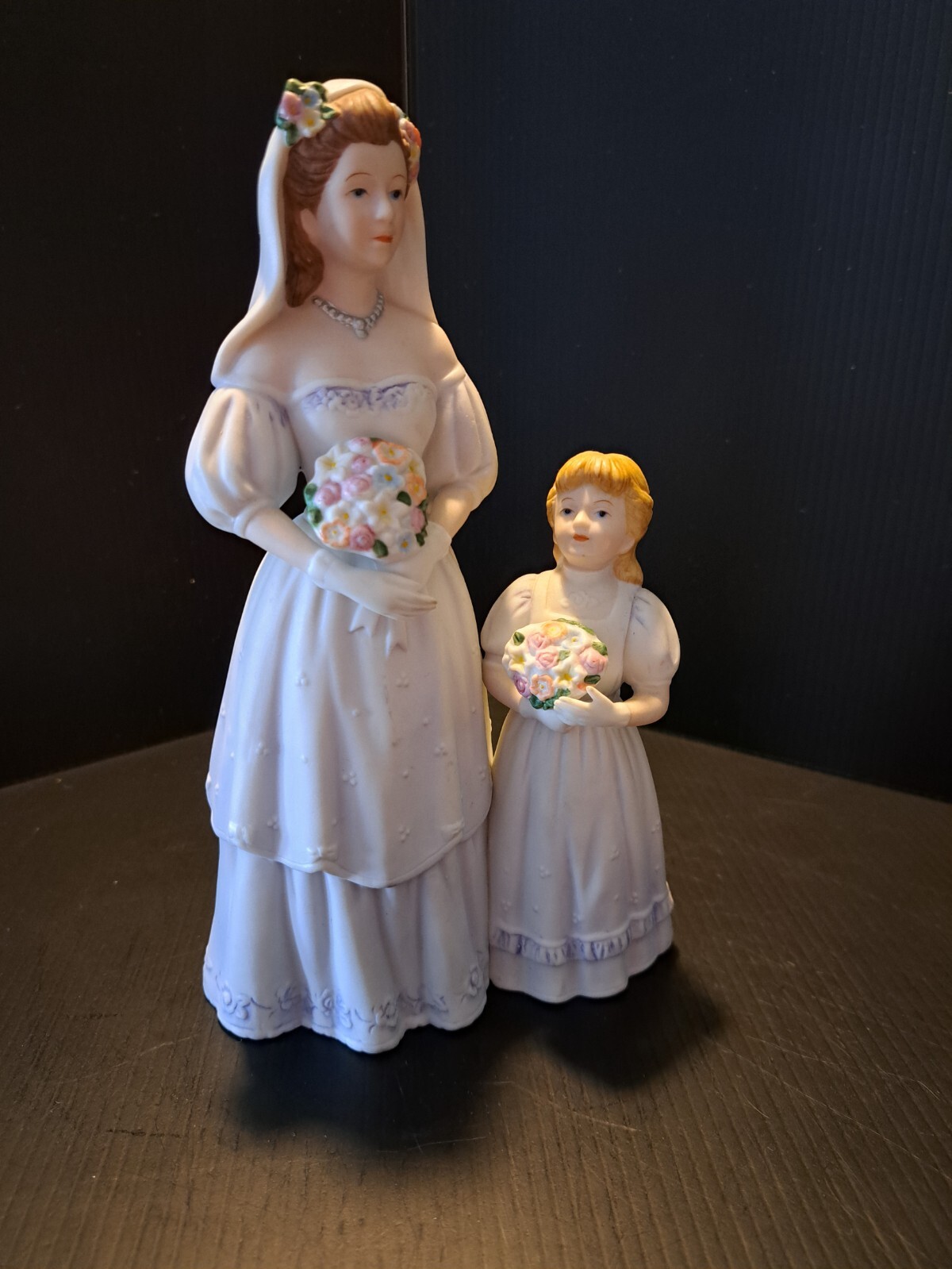 Homco The Brides Day With Flower Girl Porcelain Figurine Wedding Bridal #1405