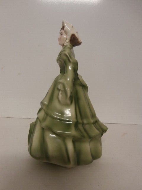 Vintage 1950 Florence Ceramics Pasadena Victorian Lady Figurine Melanie Green