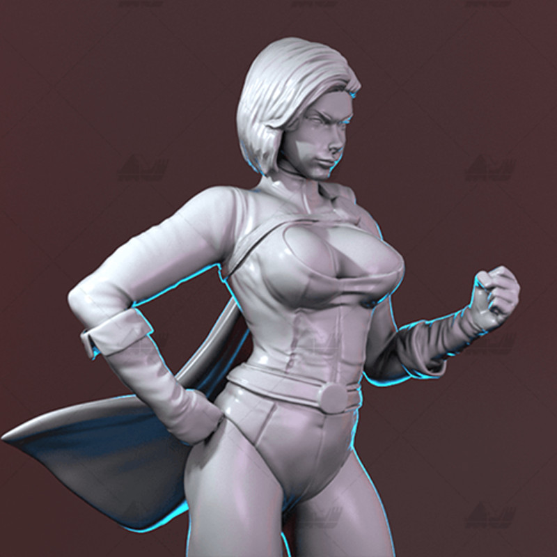 Power Girl DC Comic Unpainted Figure Blank Kit Model GK 29cm Hot New Toy Stock
