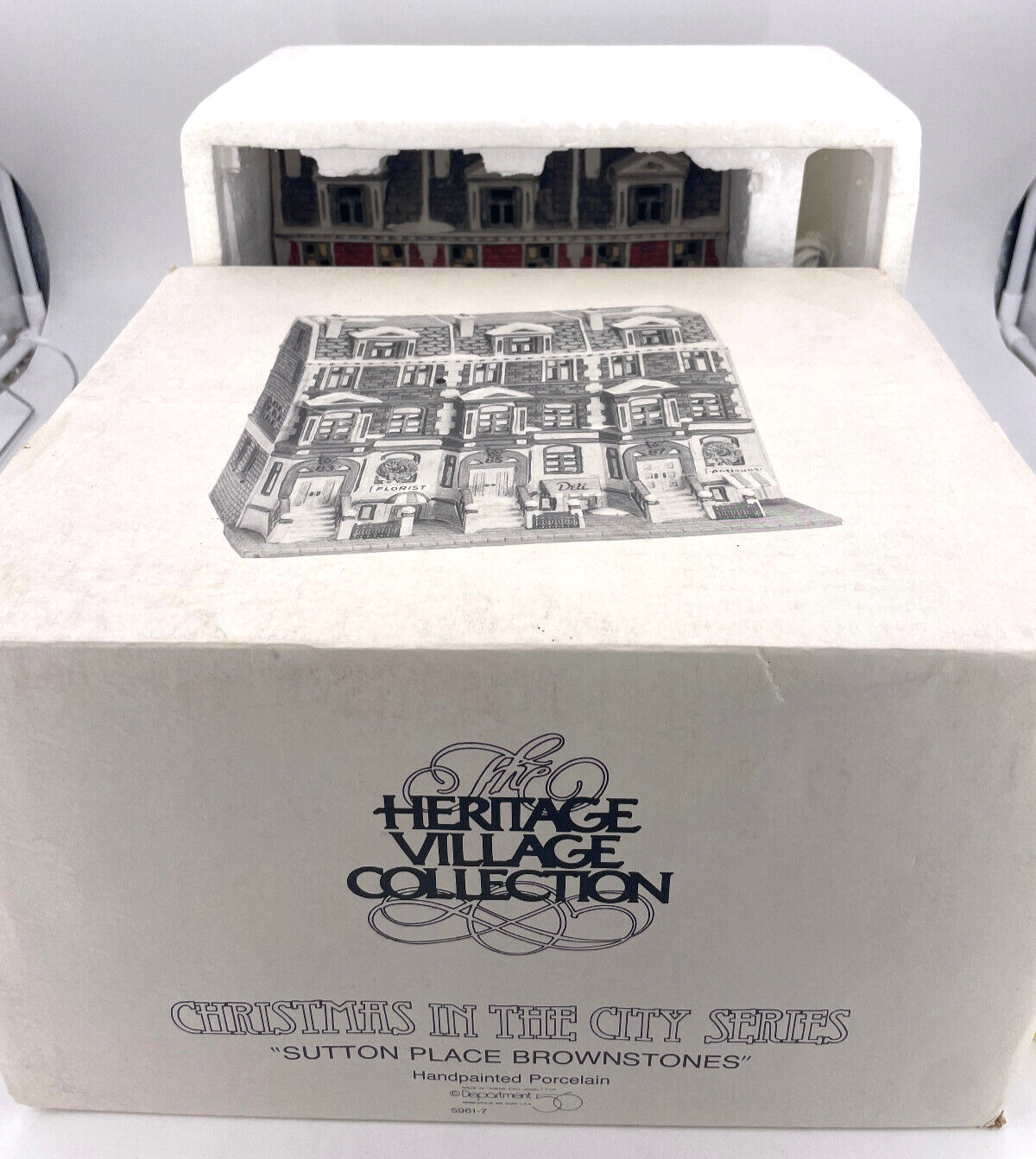 Department 56-Christmas in the City-Sutton Place Brownstones – 59617B