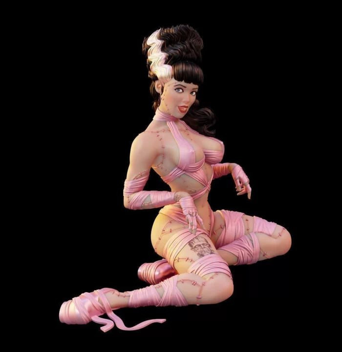 Sexy Betty 12K Resin Figure – Hand-Painted 3D Print | High Detail Collectible Ar