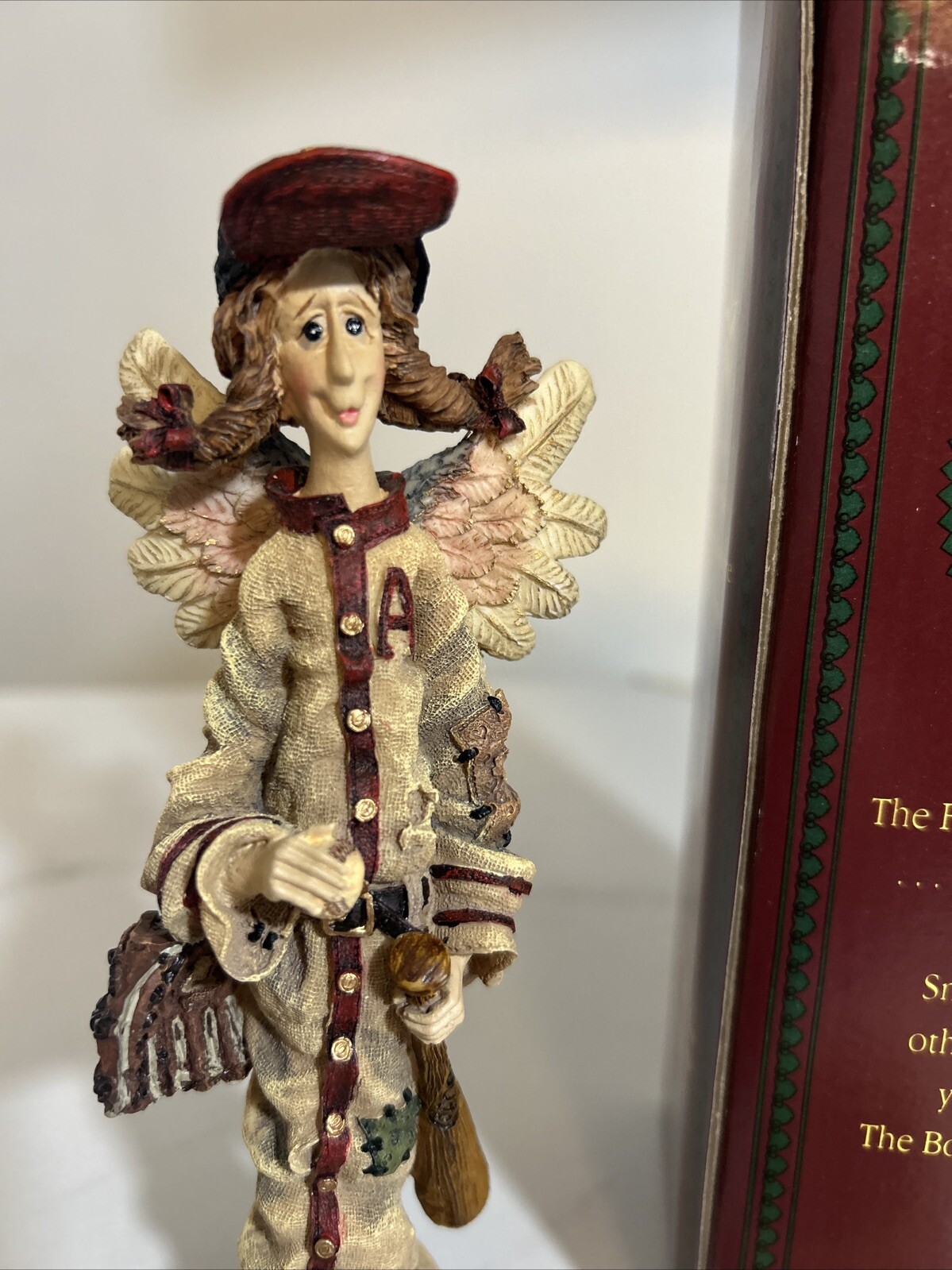 1994 Boyds Folkstone Collection Minerva…the Baseball Angel Style #2826 1E/2294