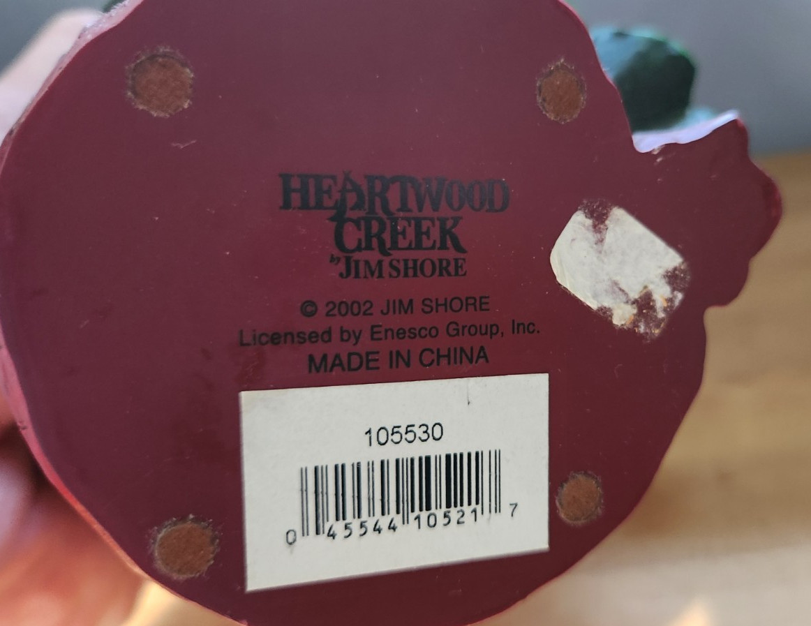 2002 Jim Shore Enesco Heartwood Creek Tall Santa w/ Tree Plaid 105530 Rustic