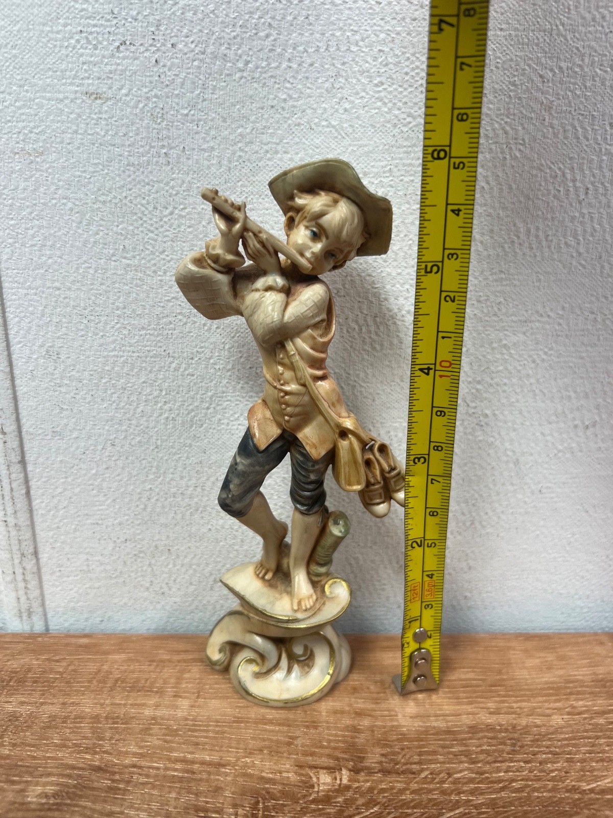 Fontanini Boy with Flute 279 Spider Mark 6″ Inch VTG Collectible Figurine
