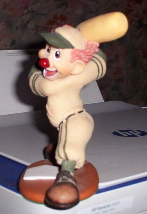Slapstix SLAPSTICK Cast Art 6” Baseball Batter CLOWN Figurine 1997