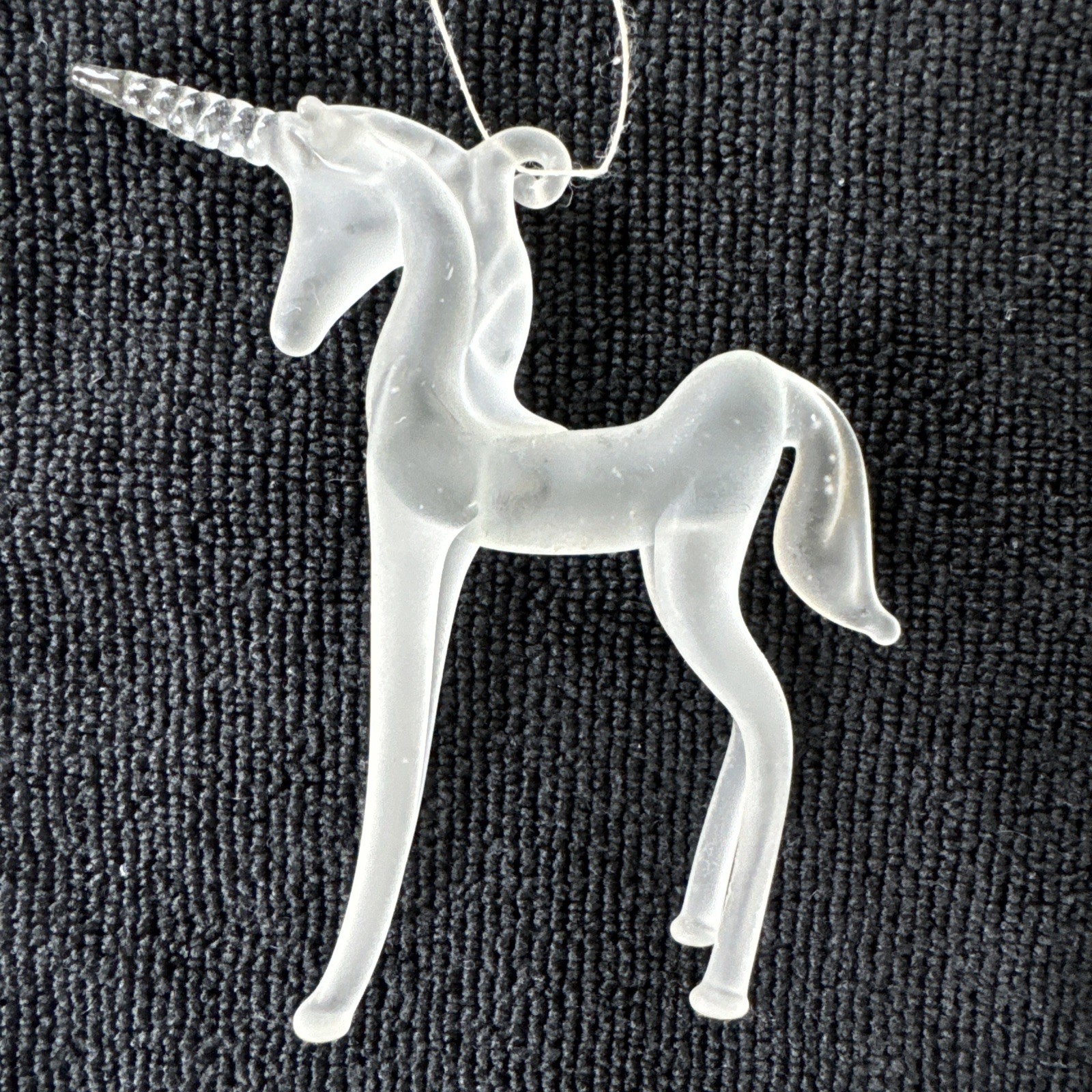 Lot Of 6 Blown Glass Unicorn Figurines/Ornaments, Pegasus Fantasy Collectibles