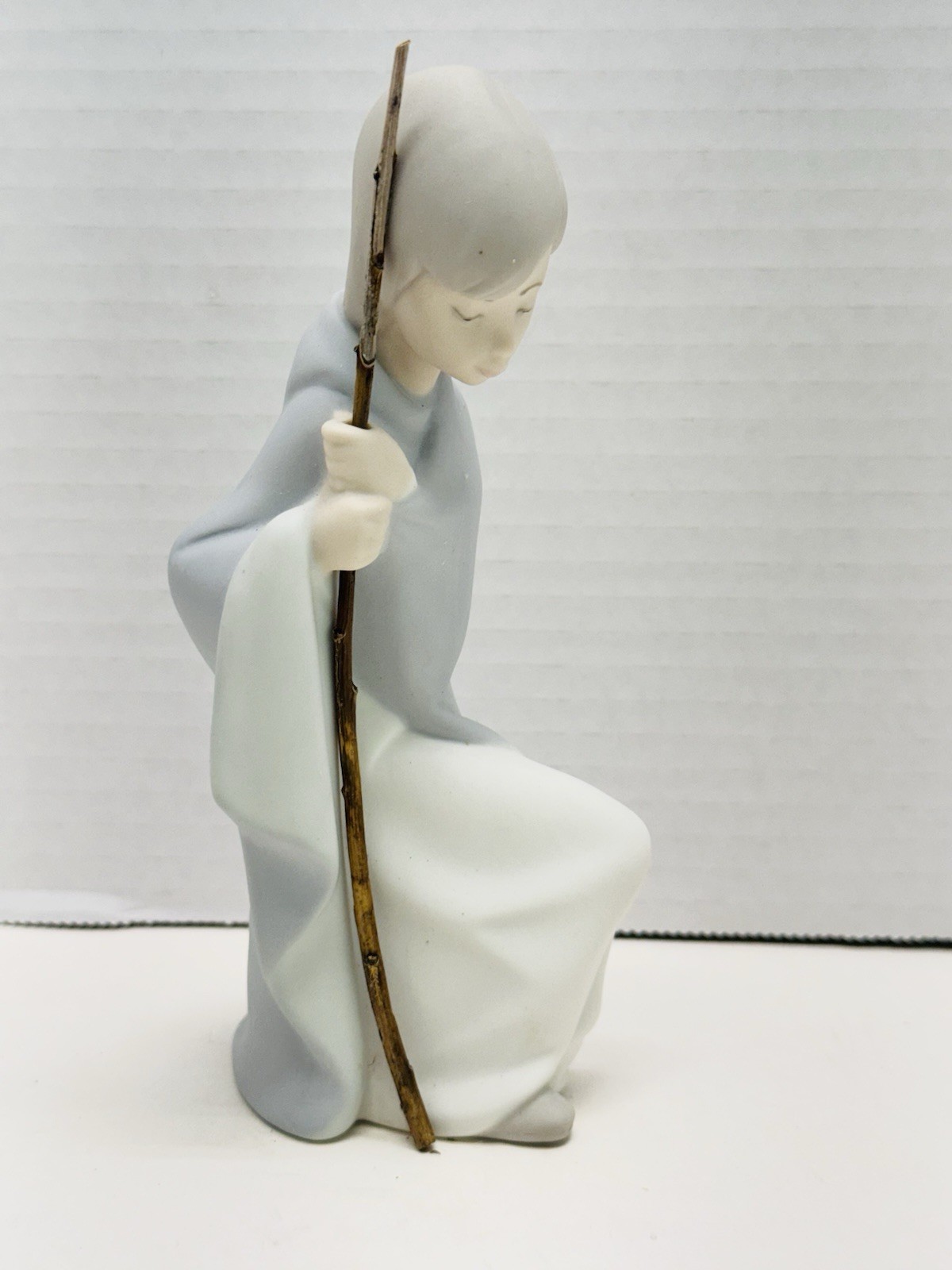 Lladro Childrens Nativity Saint Joseph Matte Figurine 4672 Retired With Staff