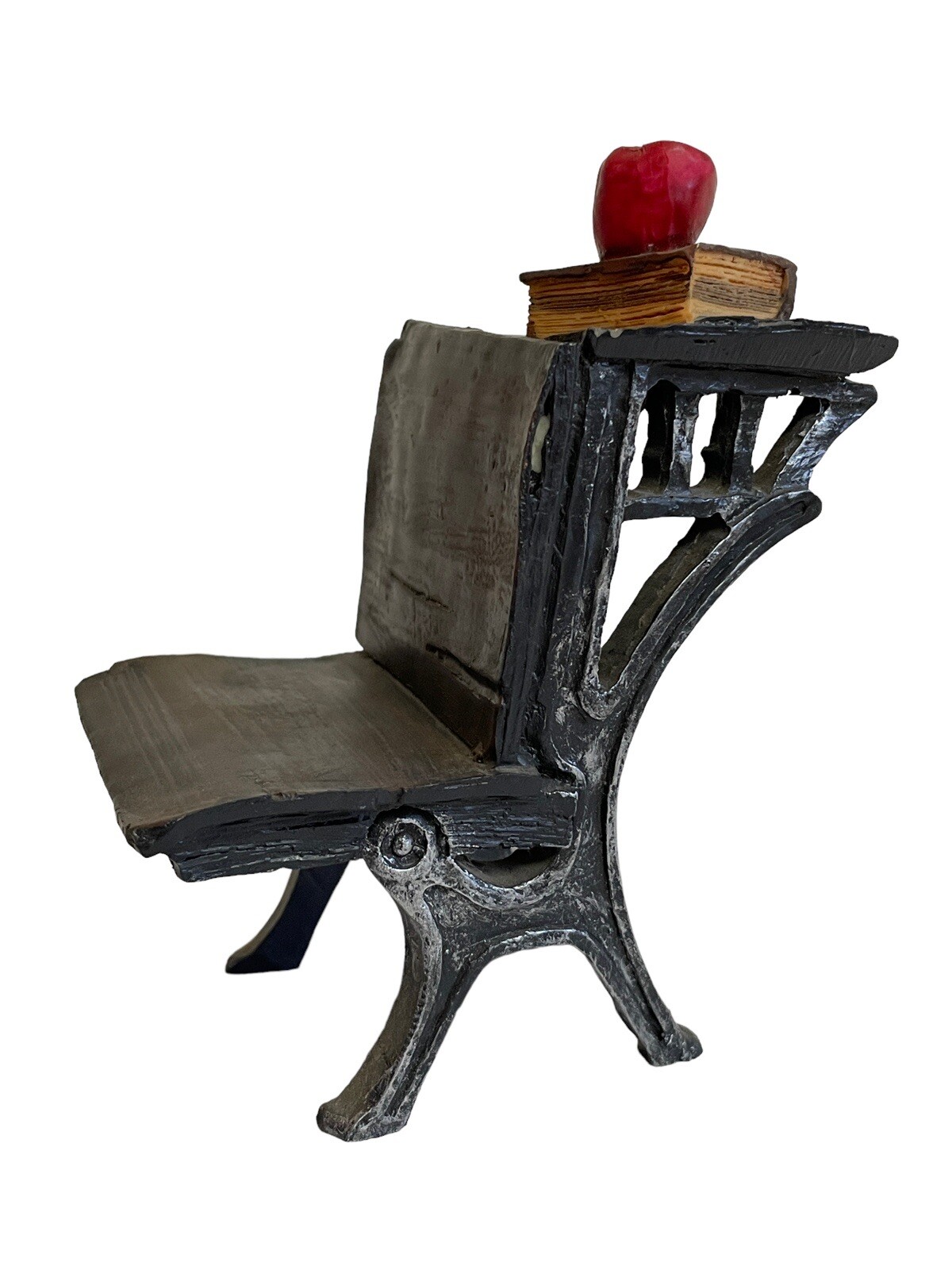 Giftco School Desk Figurine Teacher Decor Small Brown Red