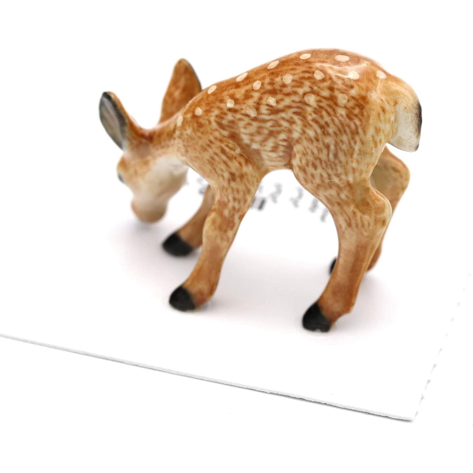 Little Critterz Brown – Deer Fawn “Ophrah” Animal – Miniature Porcelain Figurine