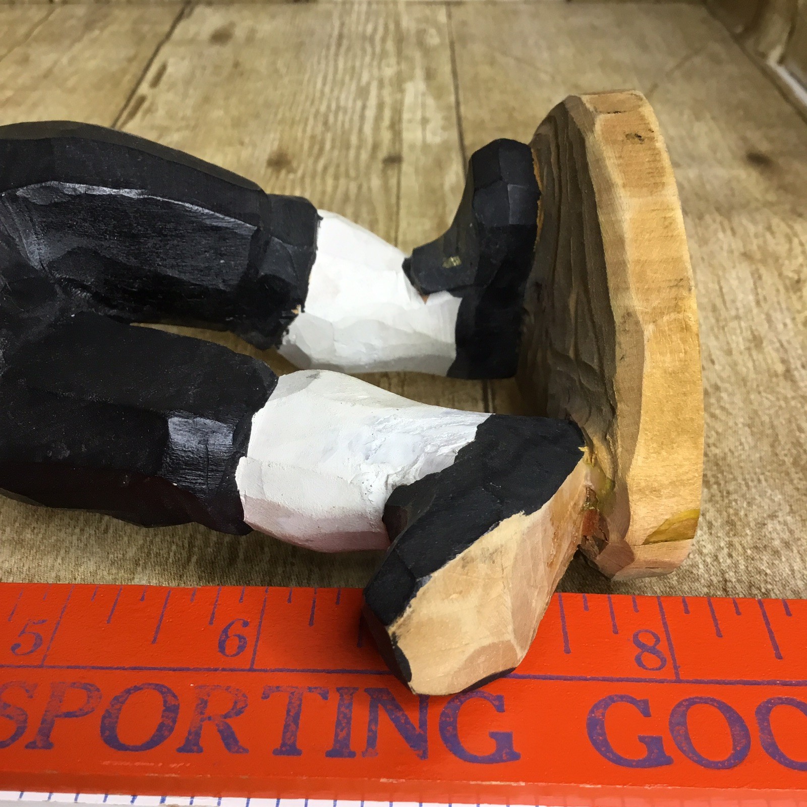 Vintage Henning Carved Wood Fiddler Boy Violin Figurine Norway Folk Art 8″