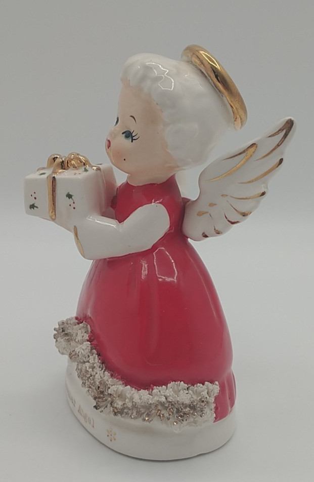 RARE Vintage Fine A Quality Japan December Christmas Angel Porcelain Figurine