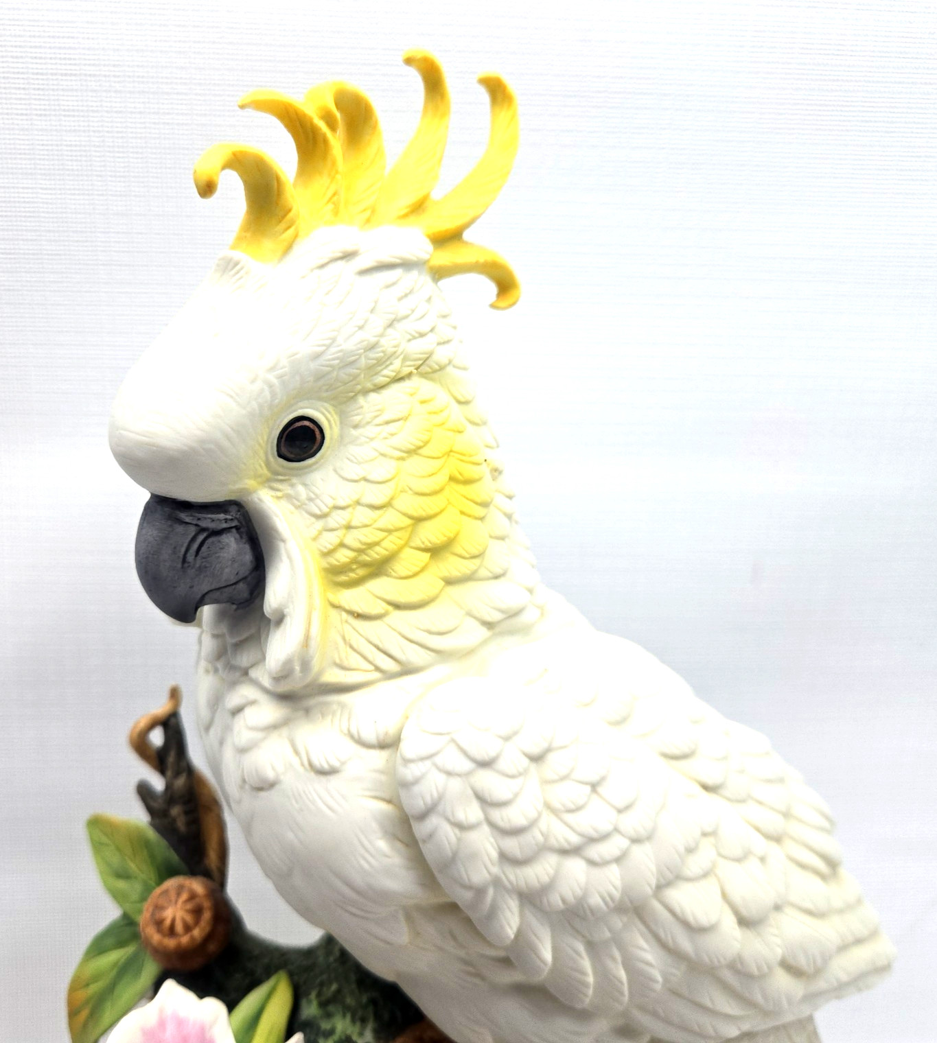Andrea by Sadek Yellow Cockatoo Parrot Figurine Made in Japan #6643 *READ*