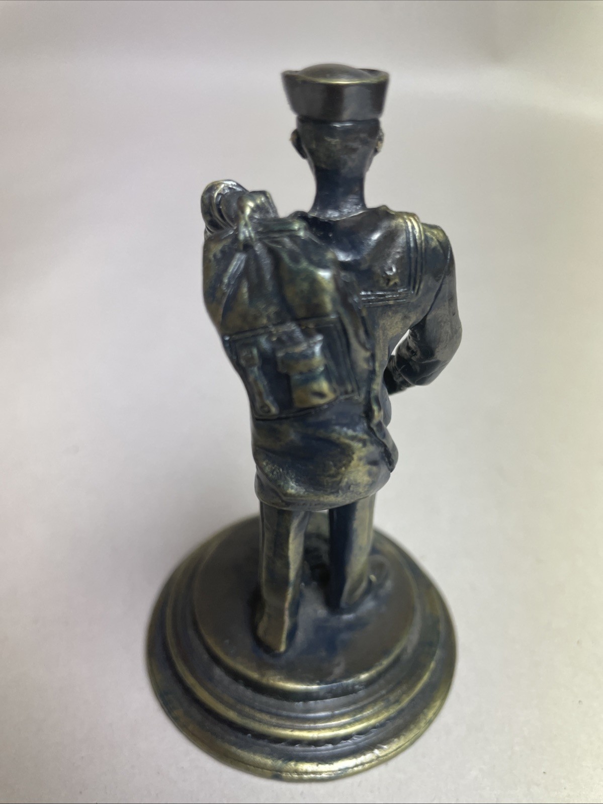 American Heroes Navy Sailor U.S.N Figurine Vanmark The Navy Way Bronze rare