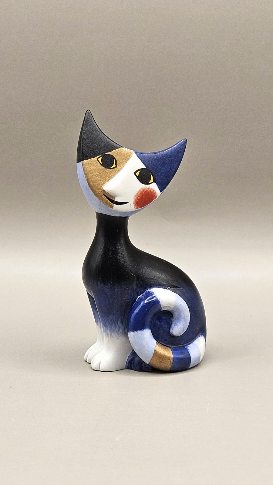 “Massimo” Rosina Wachtmeister For Goebel 3” Porcelain Cat Figurine ~ No Box