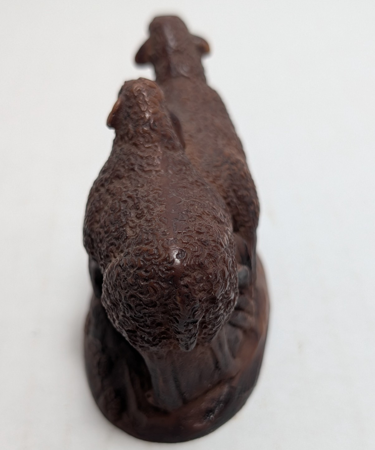 Colonial Crafts Two Sheep with Lamb Figurine Resin? Ripon N Yorkshire 2.25 in H
