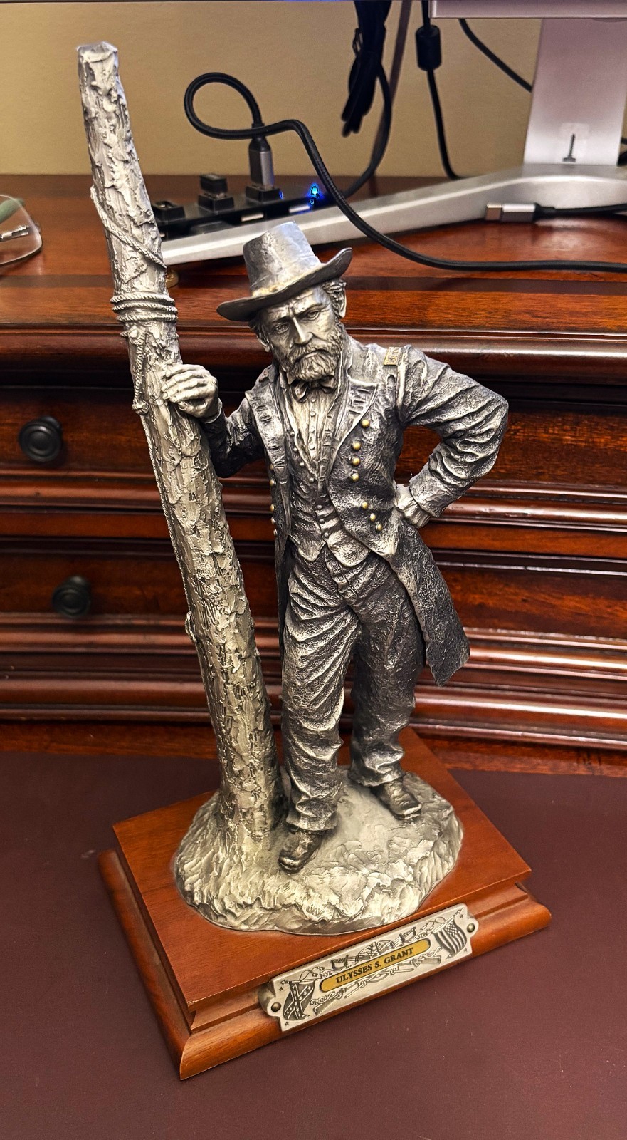 1991 Barnum Chilmark Pewter General Ulysses S. Grant statue