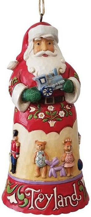 Jim Shore Heartwood Creek Resin TOYLAND SANTA Christmas Ornament Xmas 6009457 TC