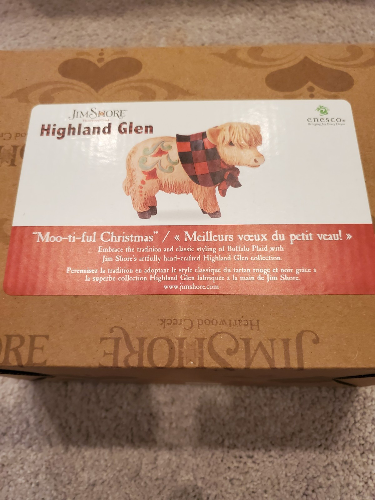 Jim Shore Heartwood Creak Moo-ti-ful Christmas 6017041 Highland Glen Calf
