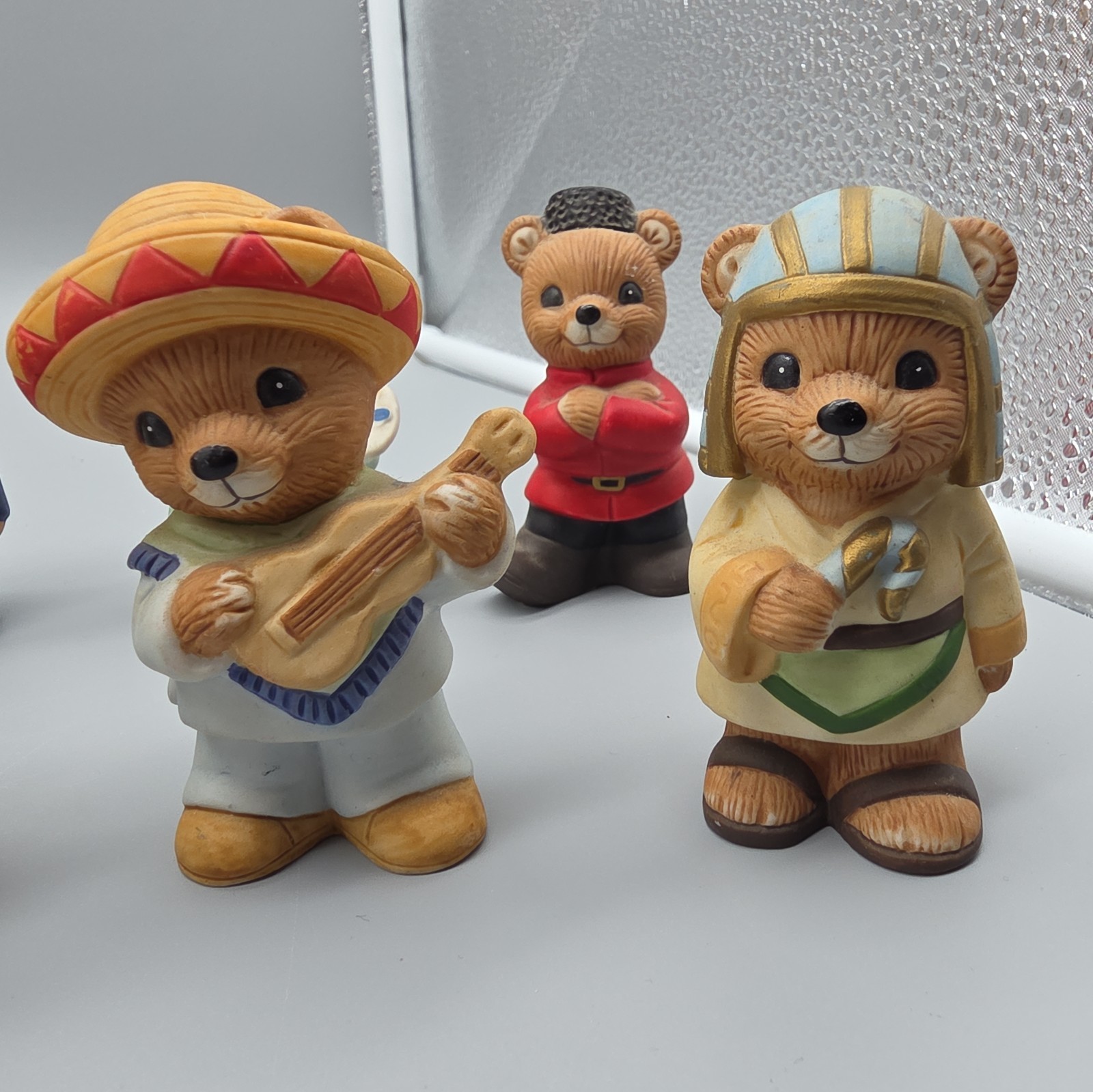 Homco Bear Figurines Countries Around The World 8 Piece Set #1406