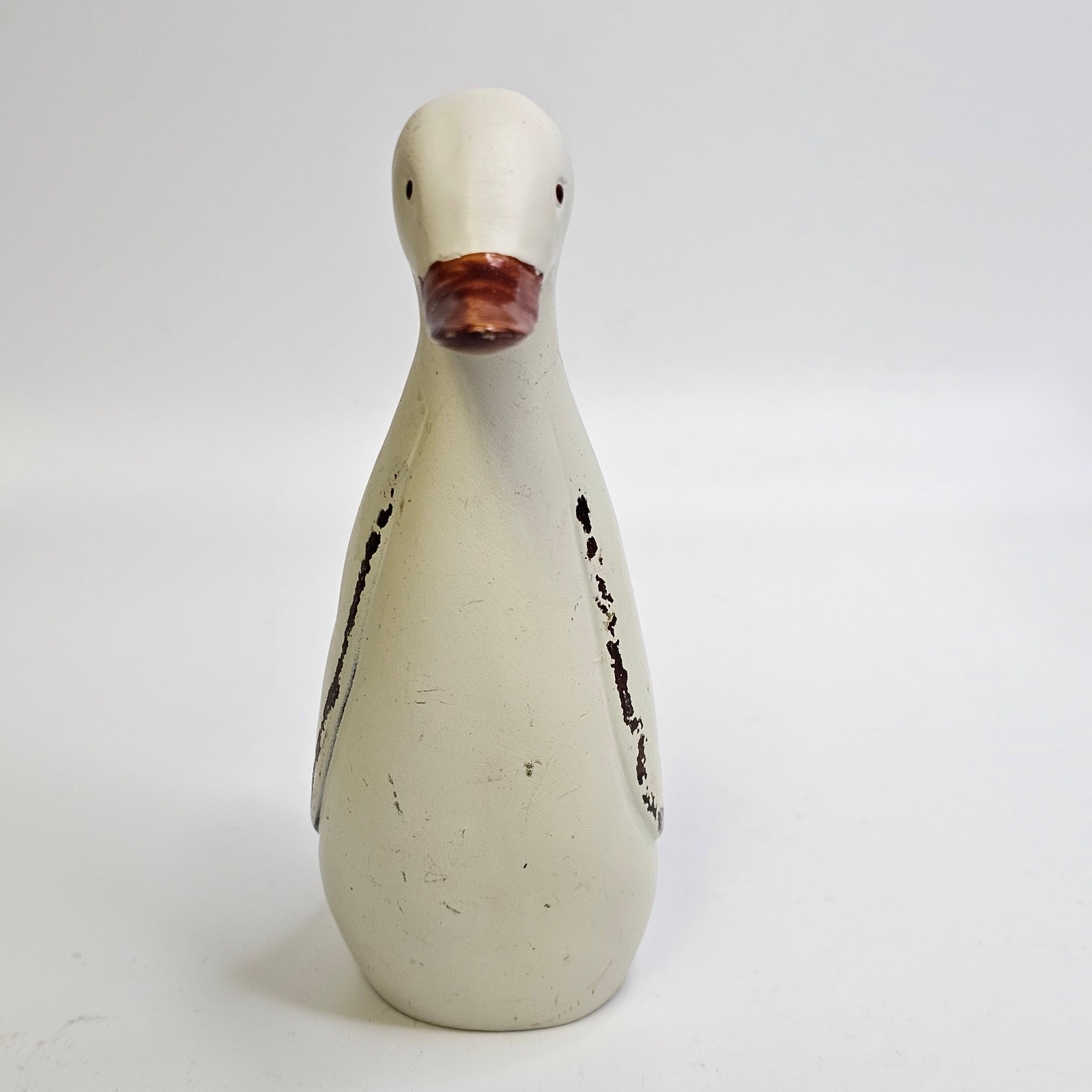 GANZ Resin Duck Figurine White Rustic Distressed Country Decor