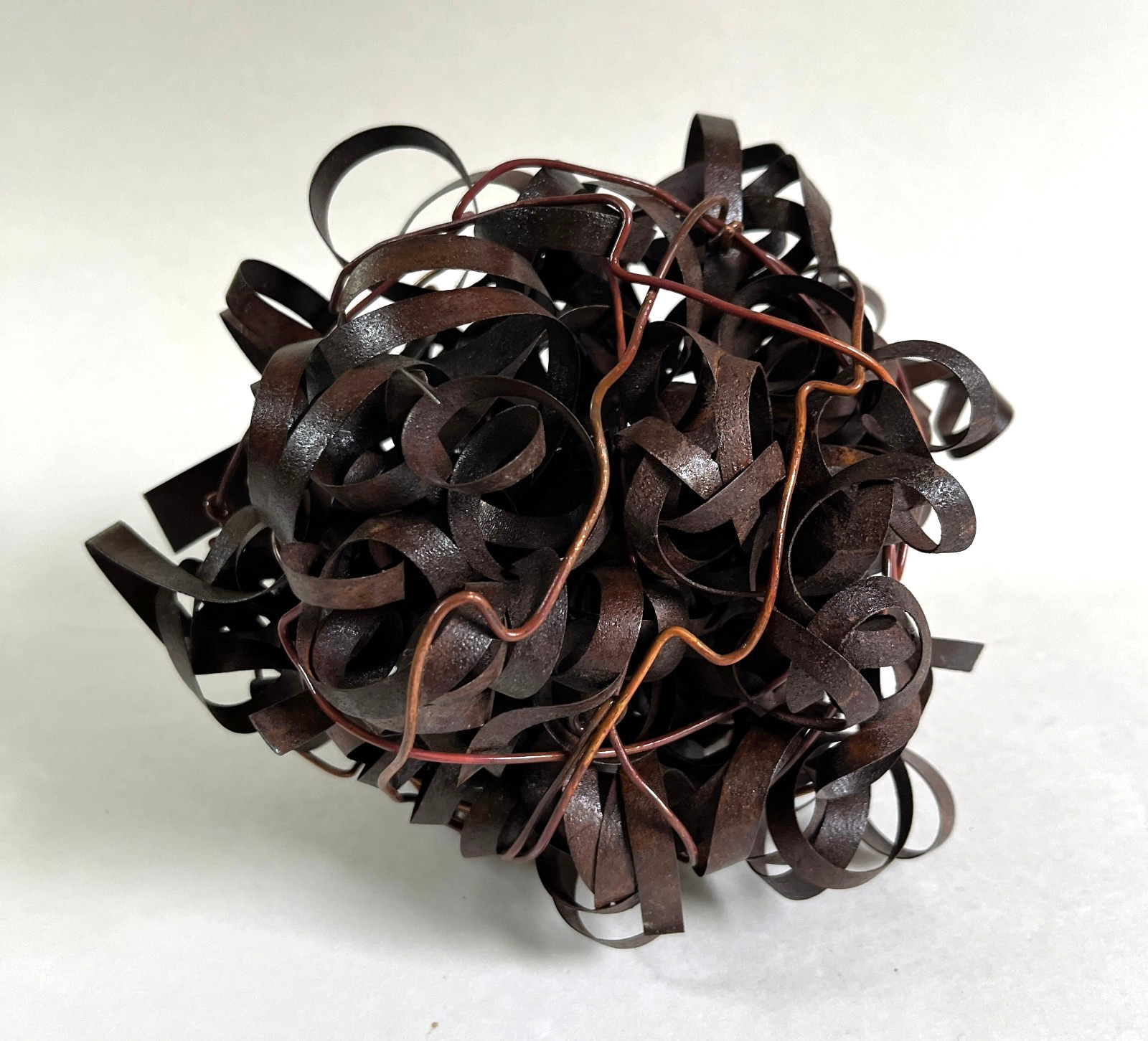 Kathryn Arnett Interwined Metal Strips Sculpture Abstract Contemporary Art
