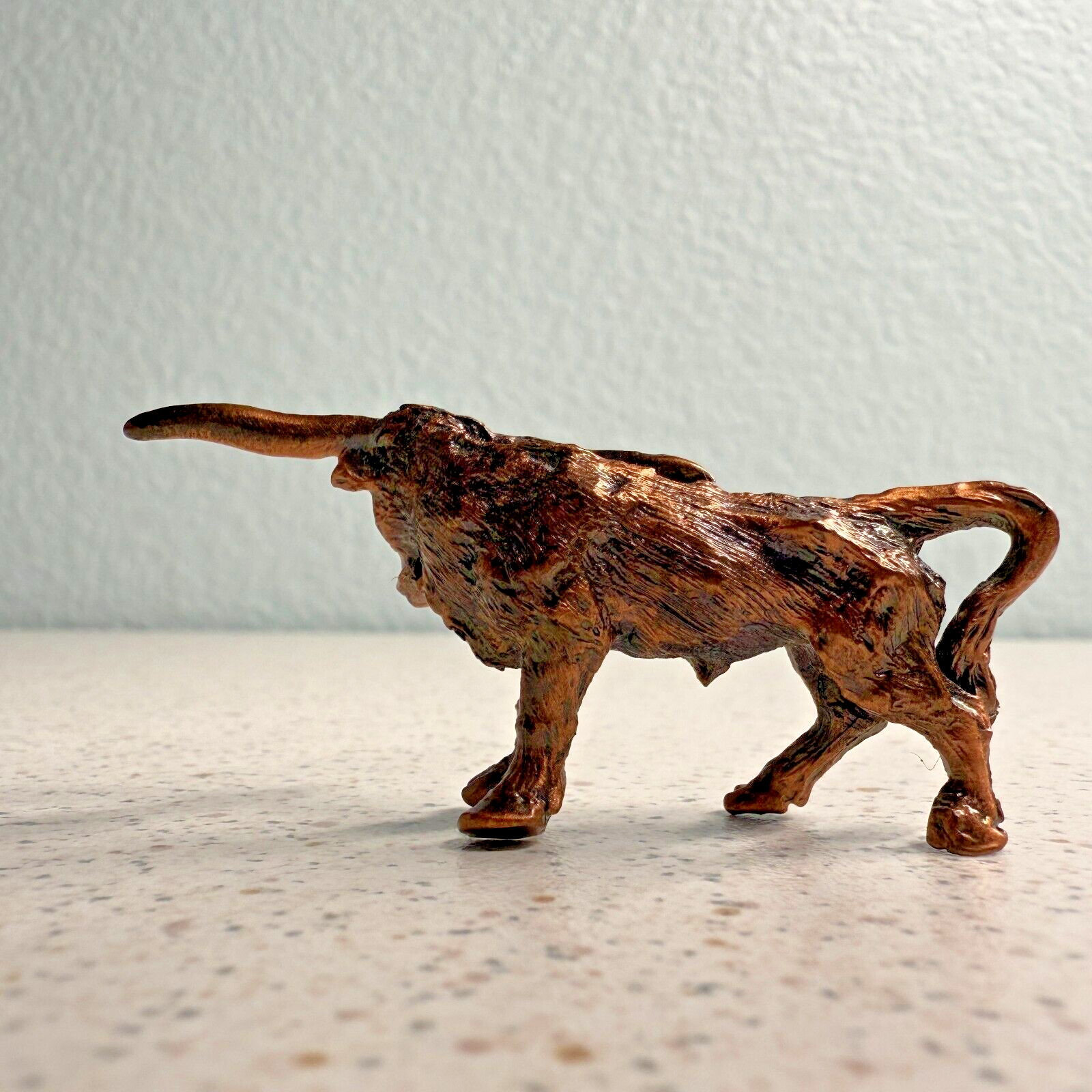 Vintage Spoontique Texas Longhorn 138 Cattle Steer 1″ Miniature Pewter Figurine