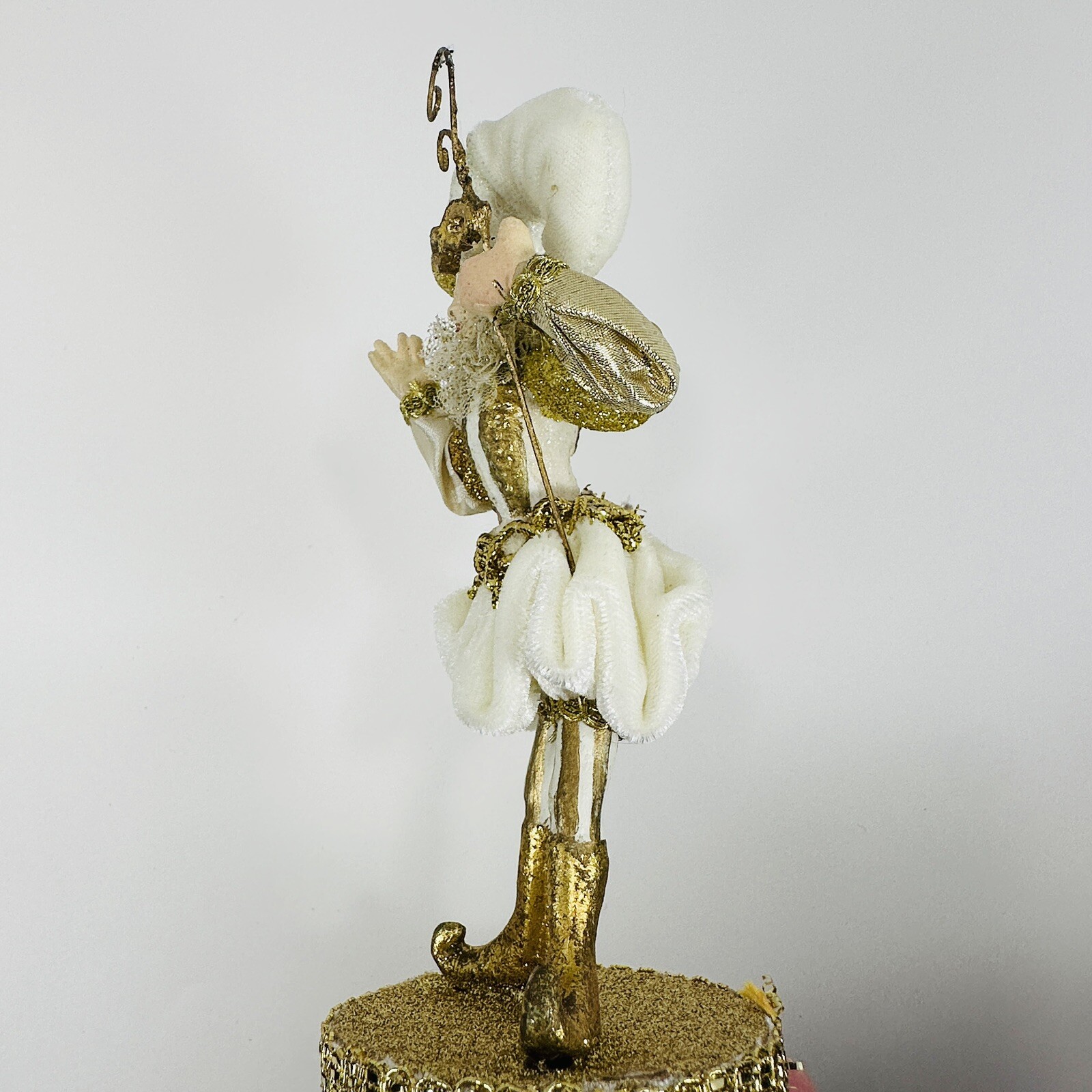 Katherine’s Collection at Silver Lake Gold & Ivory Jester on Round Trinket Box