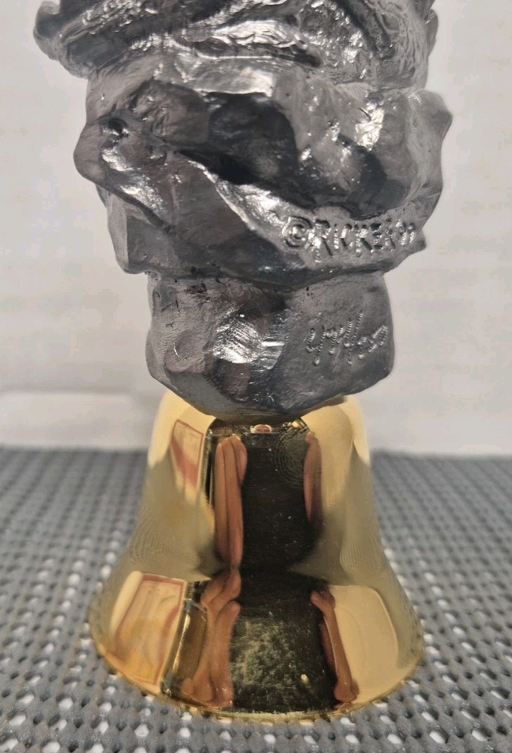 Vintage 1999 Michael Ricker Pewter Dragons Bell “Kathy & Joe” LTD ED #474 W/COA