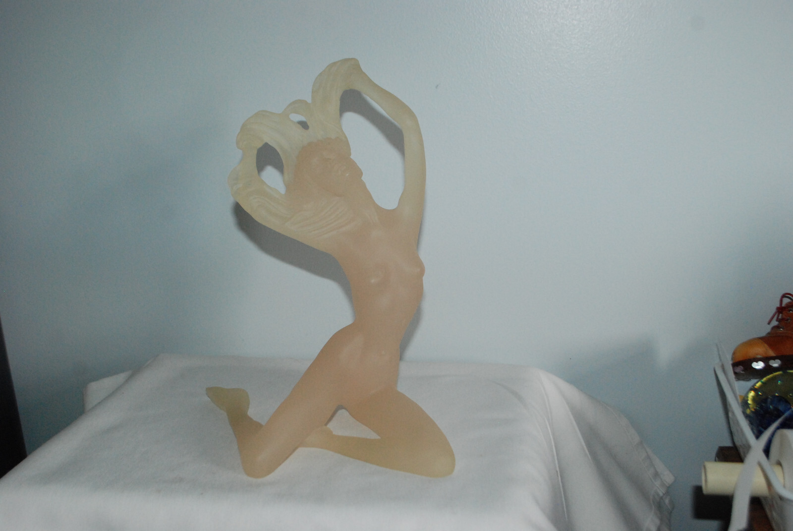 Vintage Lucite Nude Female Sculpture Mirage Ronkonkoma New York