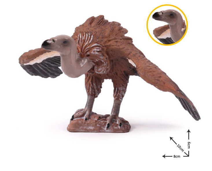 8cm Vulture Bird PVC Toy Wild Animal Figure Doll Kids Gift