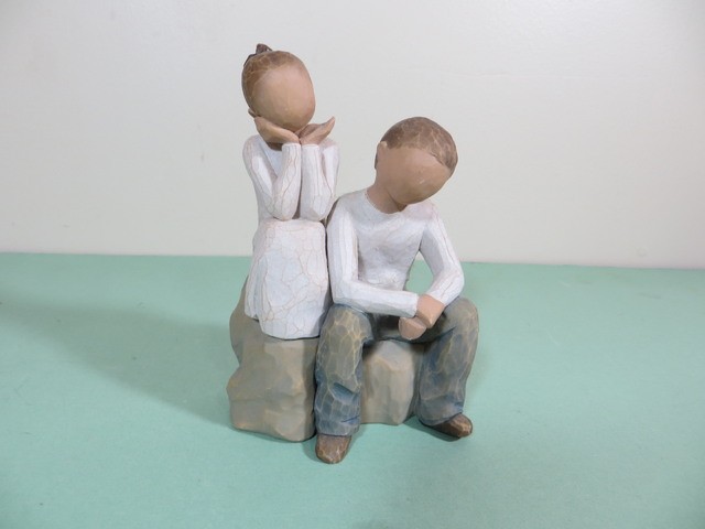 Willow Tree “Sister and Brother” 5 1/2″ Figurine Demdaco 2007 Susan Lordi