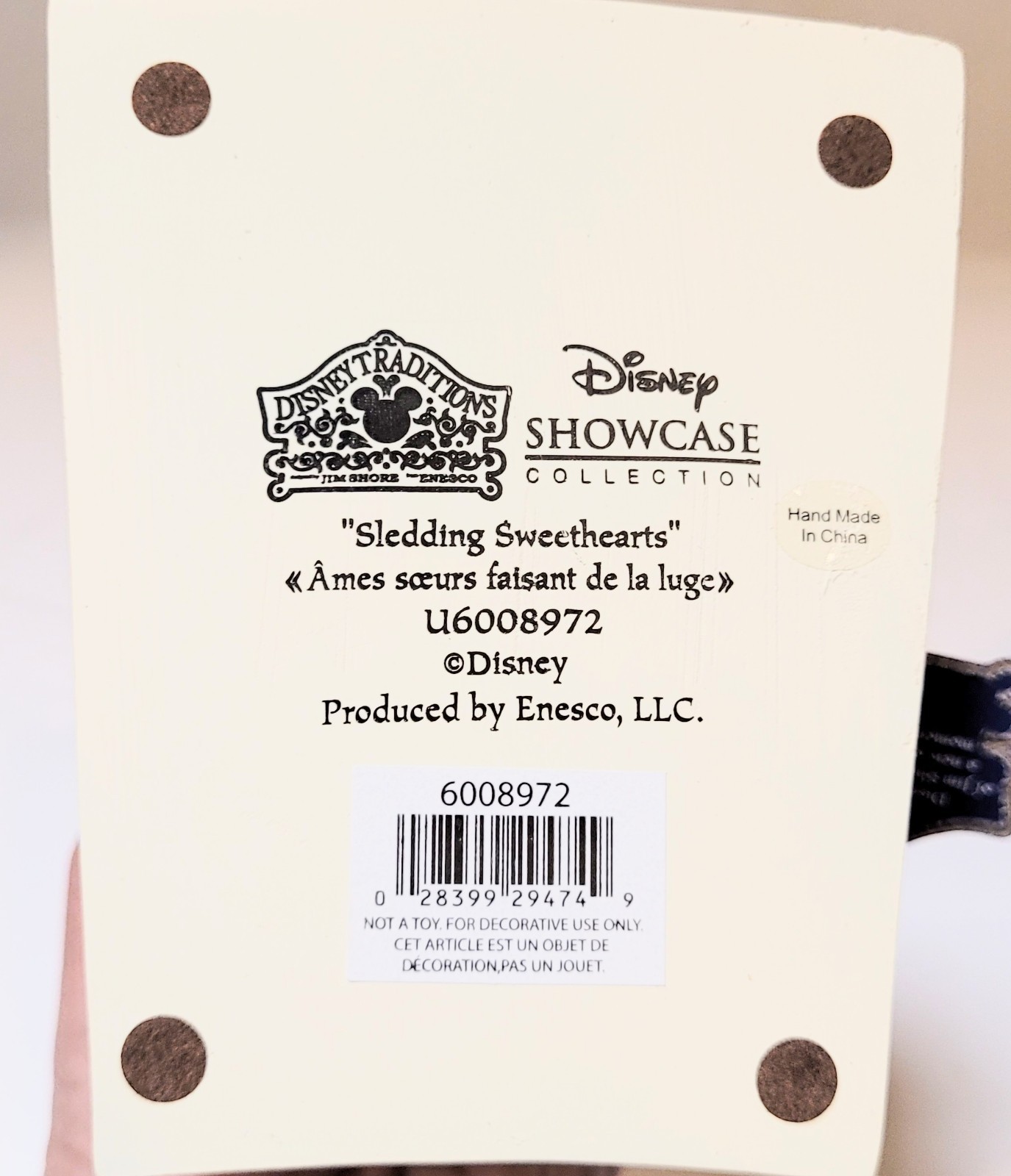 Enesco Jim Shore Disney Mickey and Minnie Sledding Sweethearts 6008972 Sculpture